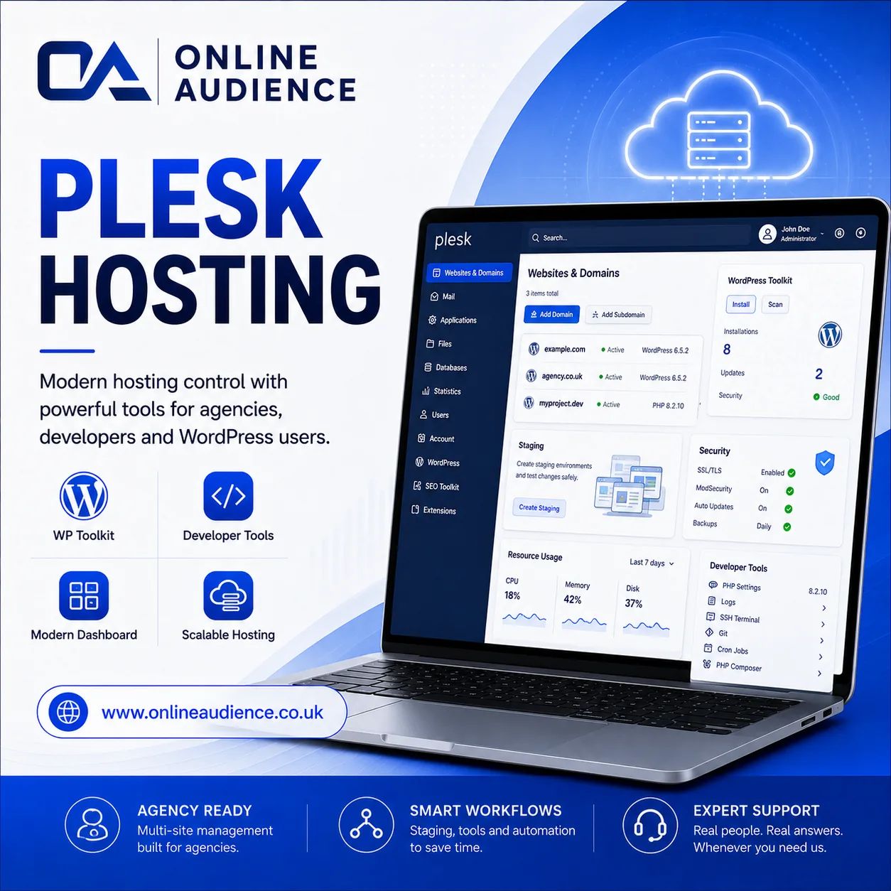 A smarter hosting workflow for WordPress and agency users.