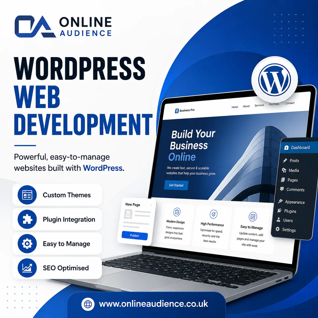 WordPress Web Development for Businesses & Radio Brands.
