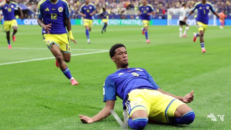 World Cup football action